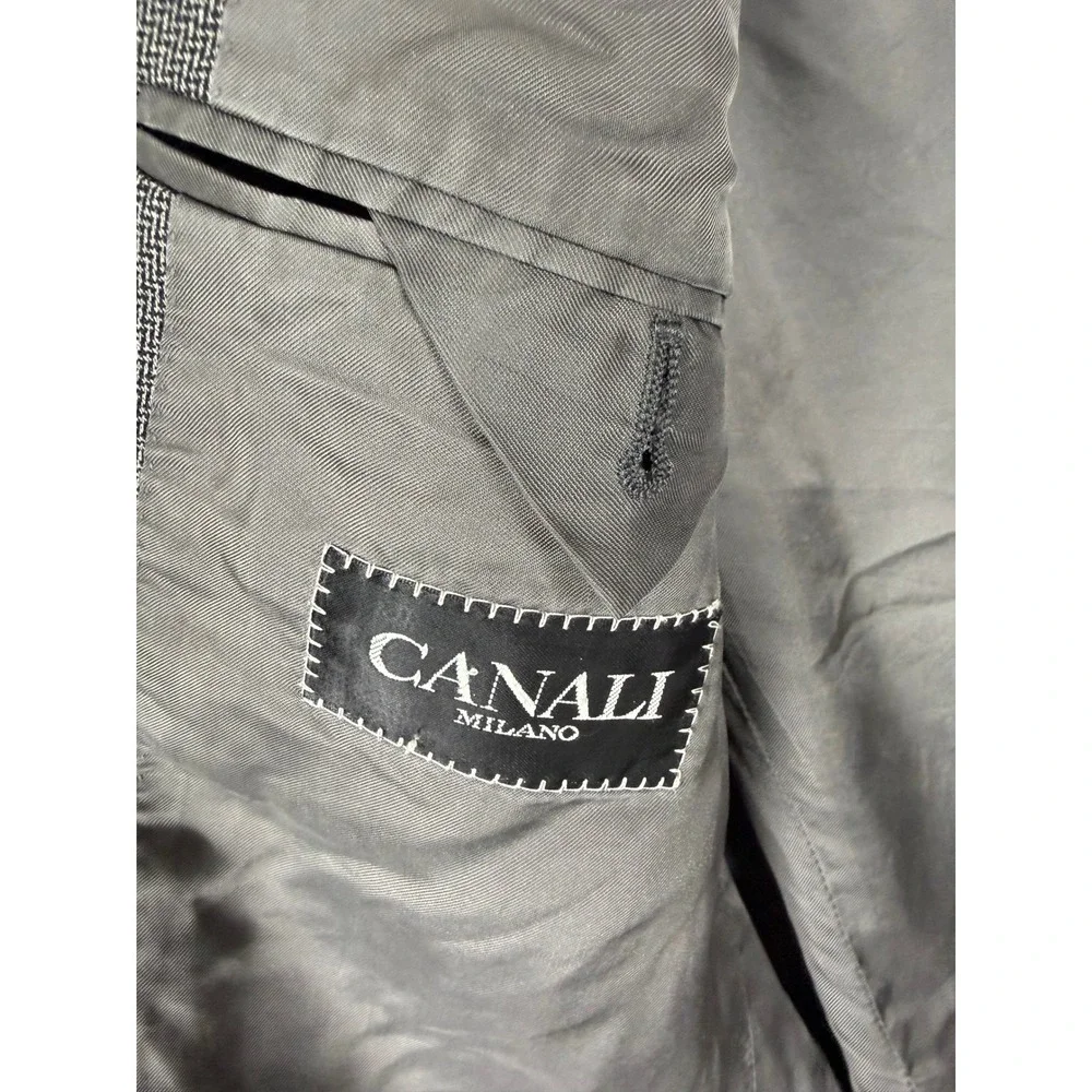 Canali Milano Mens Gray‎ Wool 2 Piece Suit Cerruti Fabric 34x29 Made in Italy